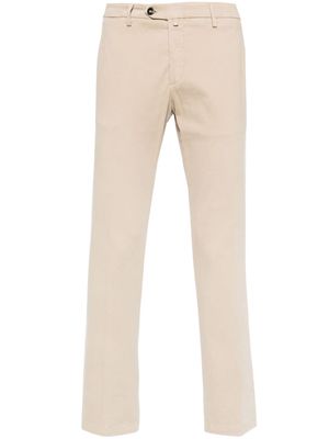 Briglia 1949 mid-rise straight-leg cotton chinos - Neutrals
