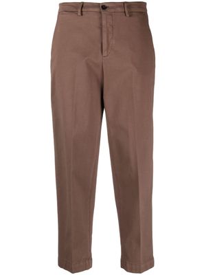 Briglia 1949 mid-rise tapered cropped trousers - Brown