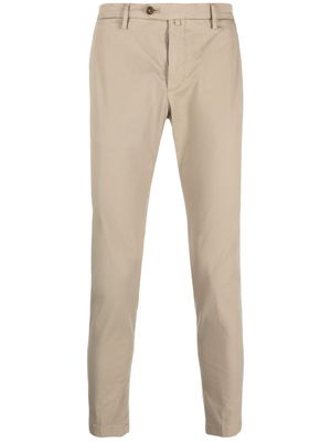 Briglia 1949 plain cotton chino trousers - Neutrals