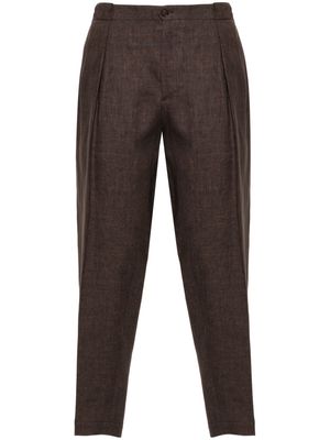 Briglia 1949 pleat-detail trousers - Brown