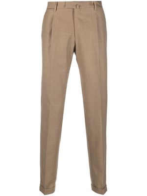 Briglia 1949 pleat-detail wool trousers - Neutrals