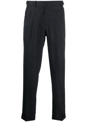Briglia 1949 pleated linen tailored trousers - Grey