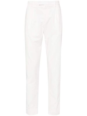 Briglia 1949 pleated tapered-leg trousers - White