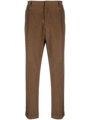 Briglia 1949 pressed-crease chino trousers - Brown