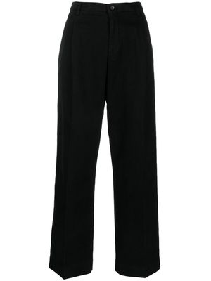Briglia 1949 pressed-crease straight-leg trousers - Black