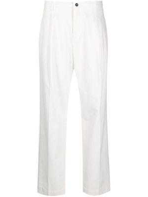 Briglia 1949 pressed-crease straight-leg trousers - White
