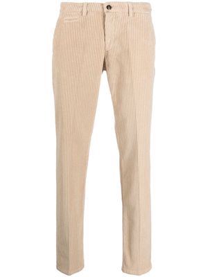 Briglia 1949 ribbed straight-leg trousers - Neutrals