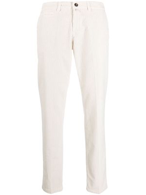 Briglia 1949 ribbed straight-leg trousers - White