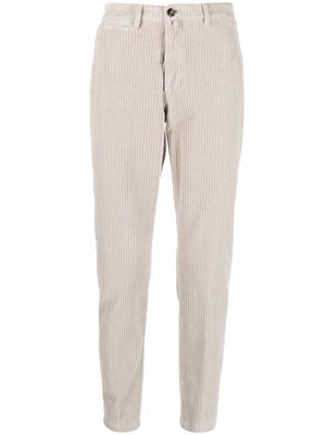 Briglia 1949 slim-cut corduroy trousers - Neutrals