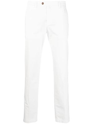 Briglia 1949 slim-fit cotton chinos - White