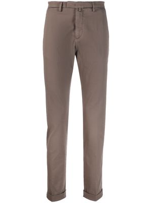 Briglia 1949 stretch-cotton chino trousers - Brown