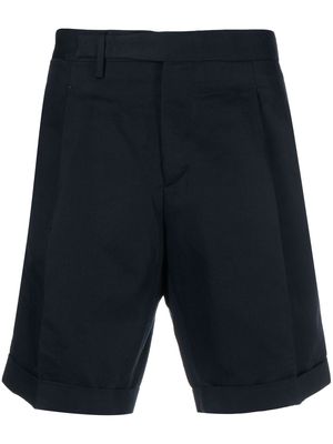 Briglia 1949 tailored cotton-linen blend shorts - Blue