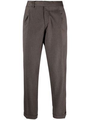 Briglia 1949 tailored felted trousers - Brown