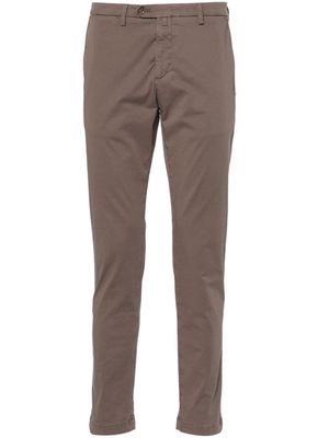 Briglia 1949 tapered-leg trousers - Brown