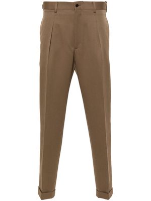 Briglia 1949 Tokyo tapered-leg trousers - Brown