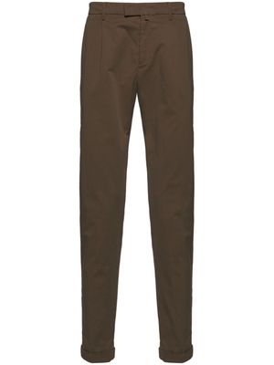 Briglia 1949 turn-up cotton chino trousers - Neutrals