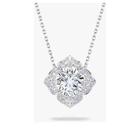 Brilliant Rose 1.10 cttw Lab Grown Diamond Necklace, 14K Gold