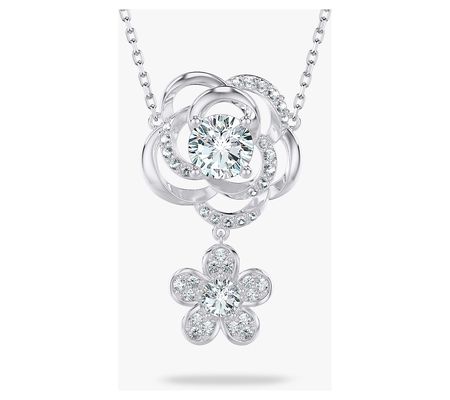 Brilliant Rose 1.50 cttw Lab Grown Diamond Necklace, 14K Gold