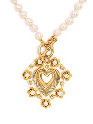 Brinker & Eliza Adele heart medallion necklace - Gold