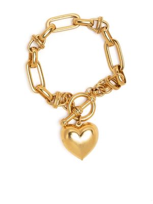 Brinker & Eliza Barbie heart charm bracelet - Gold