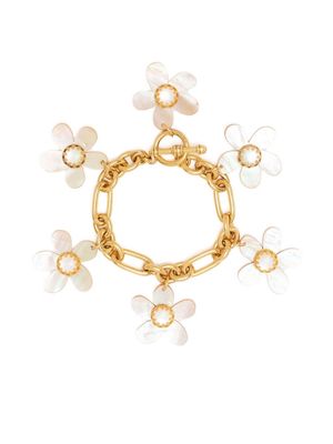 Brinker & Eliza floral charm bracelet - Gold