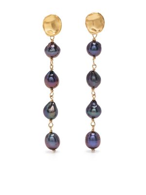 Brinker & Eliza Gigi pearl drop earring - Purple
