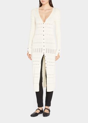 Brinley Embroidered Eyelet Duster Cardigan