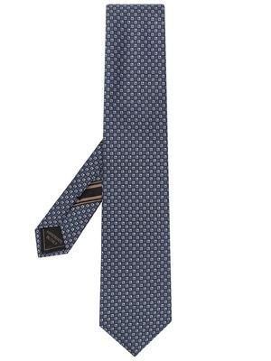 Brioni all-over pattern-print tie - Blue