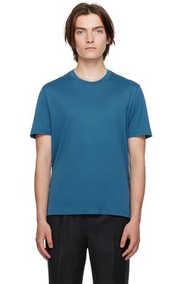 Brioni Blue Cotton T-Shirt