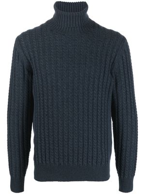 Brioni cable-knit cashmere jumper - Blue