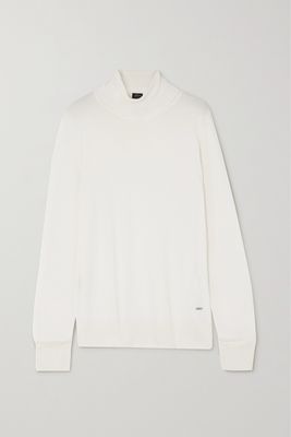 Brioni - Cashmere And Silk-blend Turtleneck Sweater - White