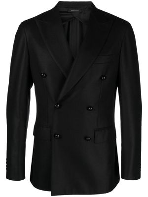 Brioni cashmere double-breasted blazer - Black
