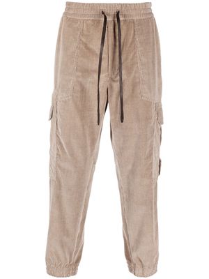 Brioni corduroy tapered trousers - Brown