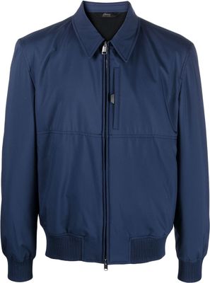 Brioni cotton shirt jacket - Blue