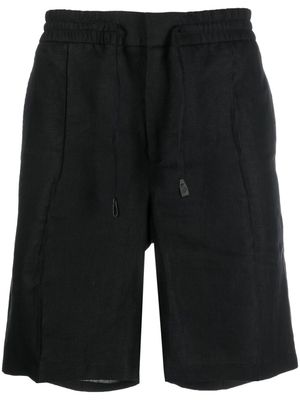 Brioni drawstring elasticated shorts - Black