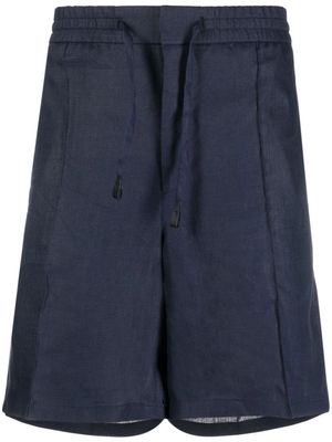 Brioni drawstring knee-length shorts - Blue