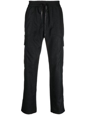 Brioni drawstring wool cargo trousers - Grey