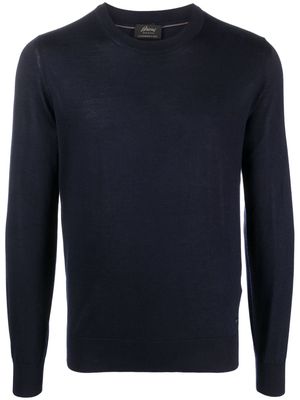 Brioni fine-knit cashmere-blend jumper - Blue