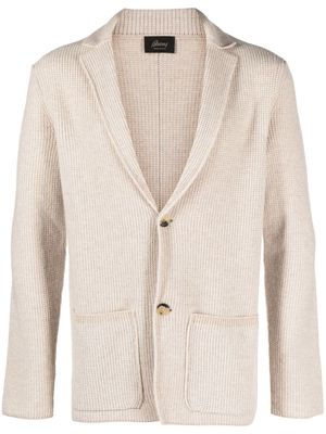 Brioni knitted cashmere-blend cardigan - Brown