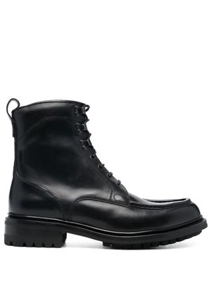 Brioni leather ankle boots - Black
