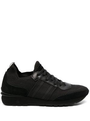 Brioni leather low-top sneakers - Black