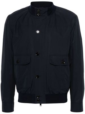 Brioni long-sleeve silk jacket - Blue