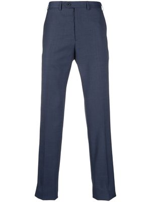 Brioni mid-rise straigh-leg trousers - Blue