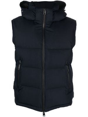 Brioni padded quilted gilet - Blue