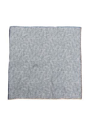 Brioni paisley-print silk handkerchief - Blue