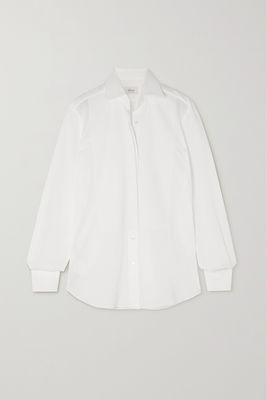 Brioni - Paneled Cotton-voile Shirt - White