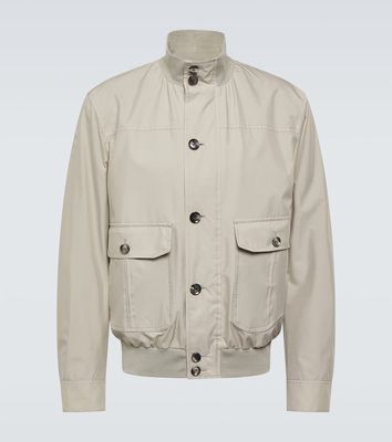Brioni Performa silk blouson jacket