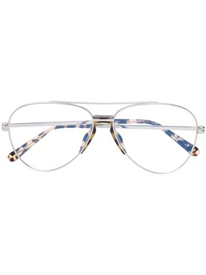 Brioni pilot-frame glasses - Silver