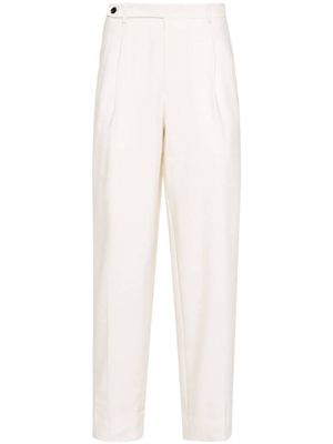 Brioni pleat-detail tailored trousers - Neutrals
