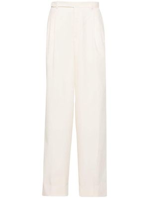 Brioni pleated tailored wool trousers - Neutrals